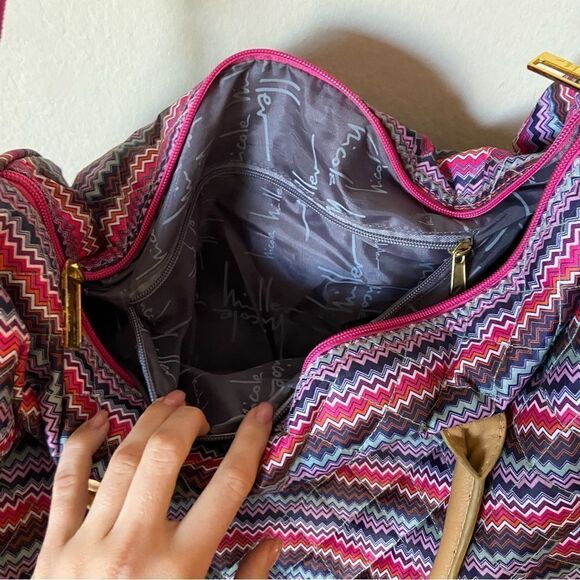 Nicole Miller weekender duffel travel bag - Picture 8 of 16